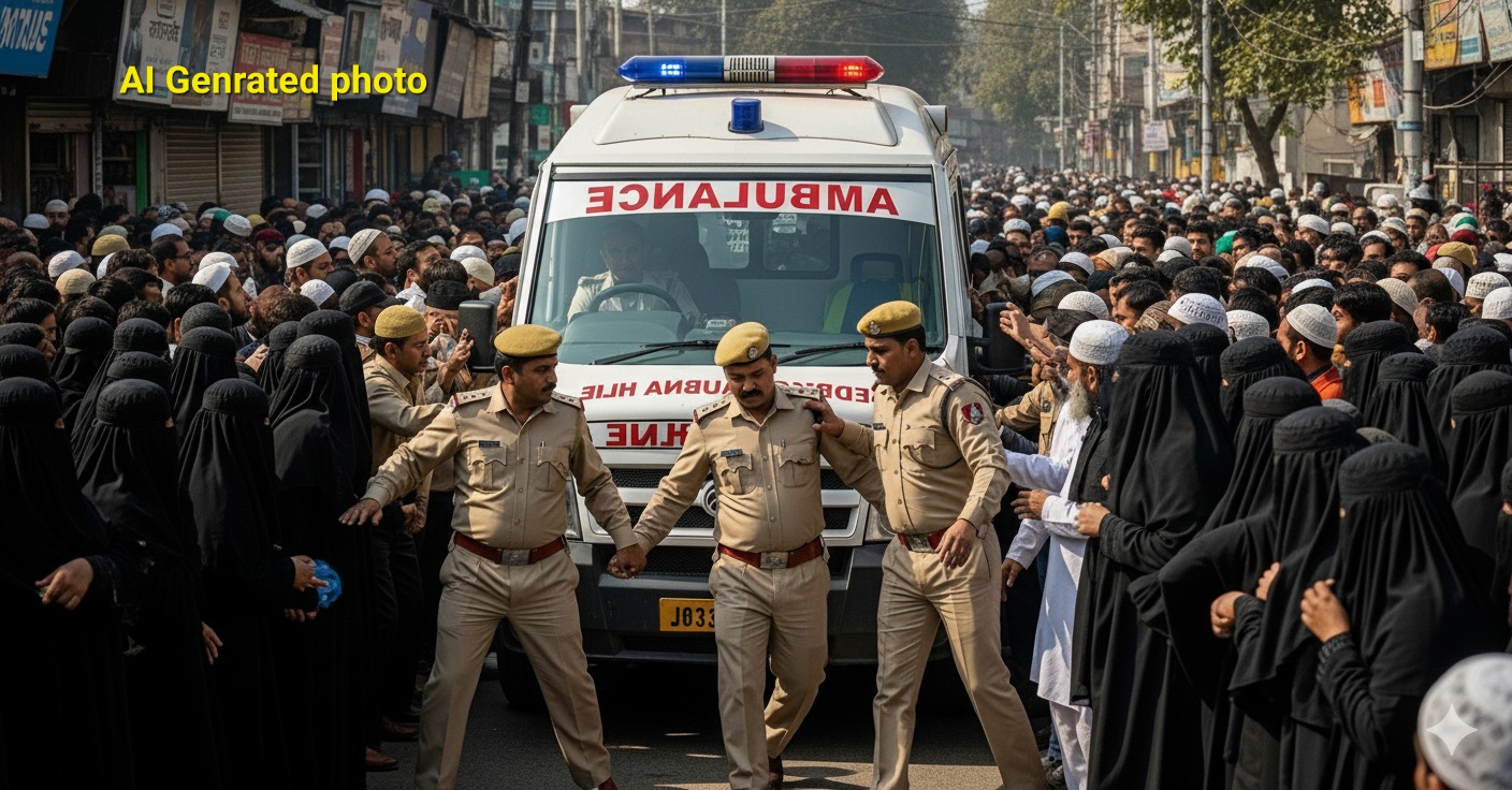 4 SEP : जिंदगी की जंग में दिल्ली पुलिस की बड़ी जीत : 25 हजार की भीड़ के बीच फंसी एम्बुलेंस का बनाया कॉरिडोर